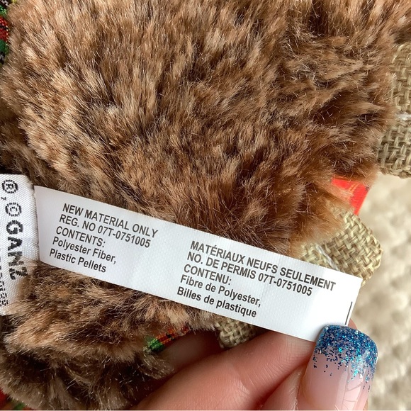 Ganz Plaid Owl Stuffed Animal Plush - Picture 8 of 10